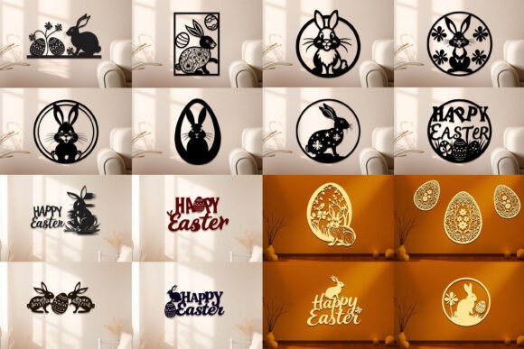 Download Laser Cut Easter Wall Decor SVG Bundle - Easter wall decor Collection