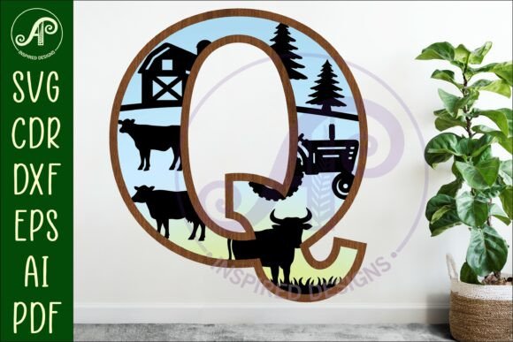 Download Farm Large Q Wall Letter 3 Layer Sign - Layer sign Collection