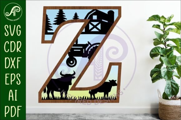 Download Farm Large Z Wall Letter 3 Layer Sign - Layer sign Collection
