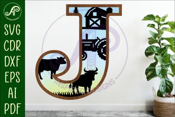Download Farm Large J Wall Letter 3 Layer Sign - Layer sign Collection