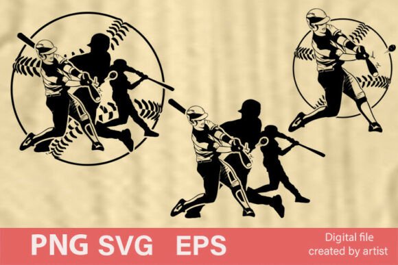 Download Baseball SVG, Baseball Player Silhouette - Premium Resources
