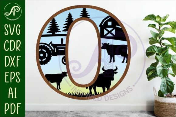 Download Farm Large O Wall Letter 3 Layer Sign - Layer sign Collection