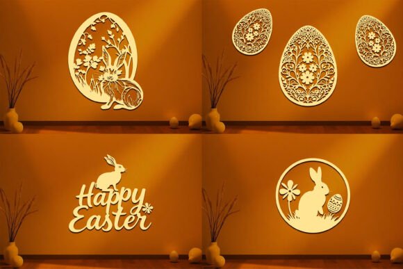 Download Laser Cut Easter Wall Decor SVG Set - Easter wall decor Collection