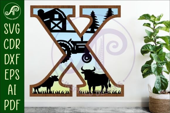 Download Farm Large X Wall Letter 3 Layer Sign - Layer sign Collection