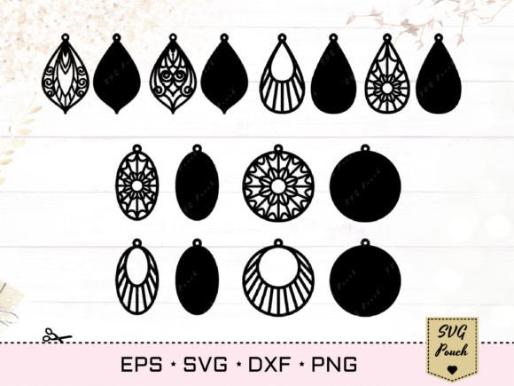 Download Earrings Bundle SVG - Earrings Collection