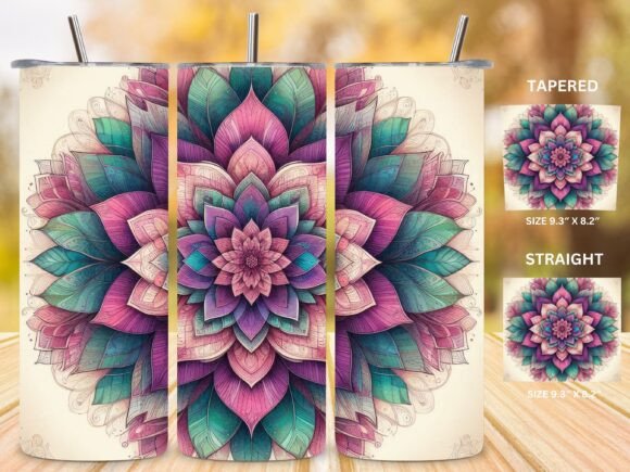Download 3D Mandala Tumbler Wrap - 3d mandala Collection