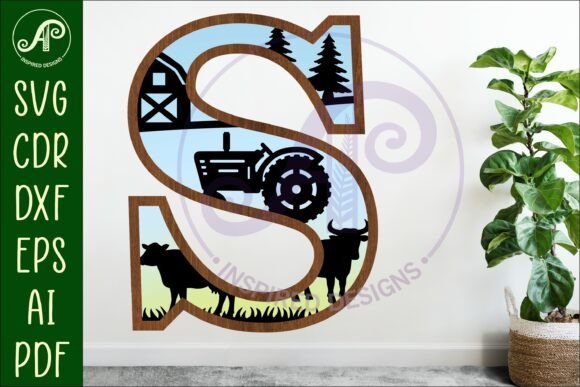 Download Farm Large S Wall Letter 3 Layer Sign - Layer sign Collection