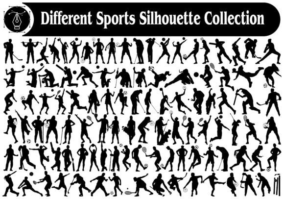 Download Different Sports Silhouettes Bundle - Sports silhouettes Collection